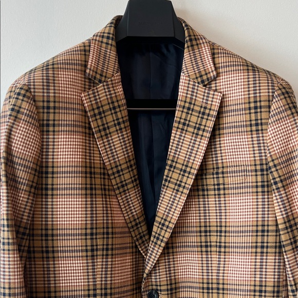 Scotch & Soda Brown Plaid Blazer - Picture 3 of 9